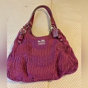Coach Pleated Shoulder Bag